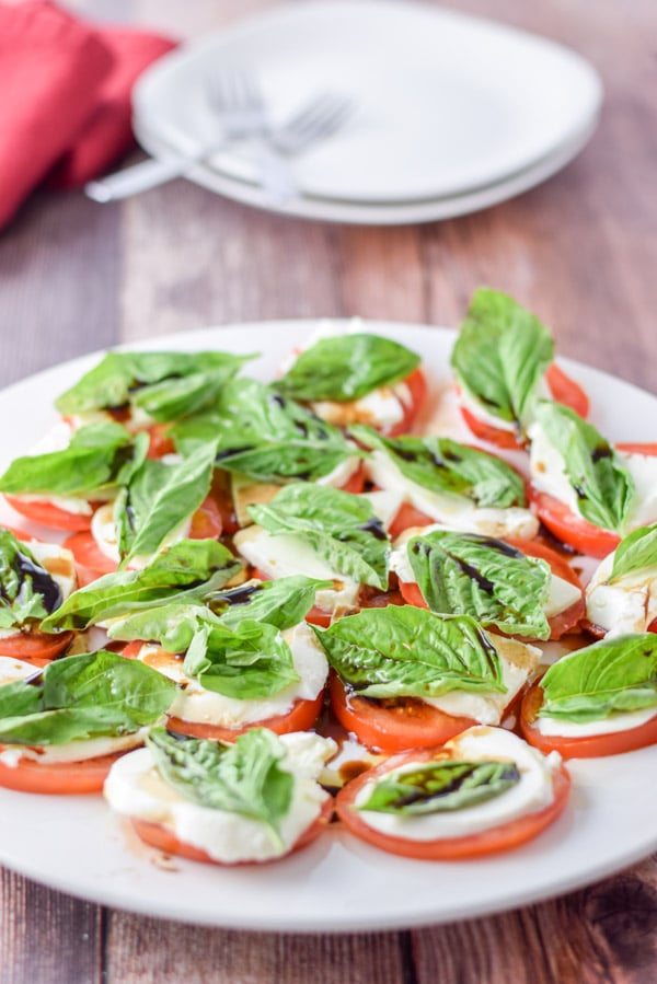 scrumptious and simple caprese salad